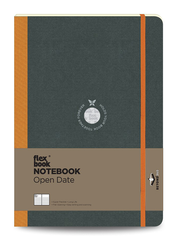 Notebook cu hartie liniata Open Date Flexbook