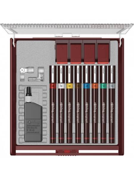 Set 8 Isograph 8 - 0.18/0.25/0.35/0.5/0.7/1.0/1.4/2.0 Comfort Rotring S0958760