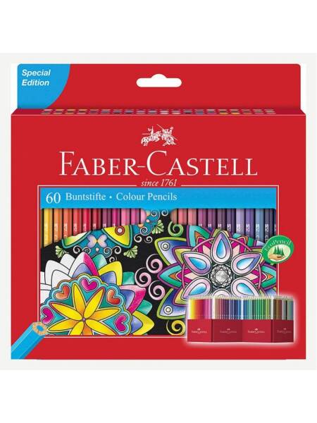 Set 60 creioane colorate Faber Castell 111260