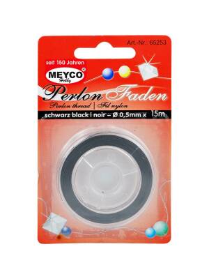 Fir nylon negru 0.5mm 15m Meyco 65253