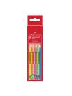 Set 5 creioane colorate Jumbo Neon Faber Castell 110994
