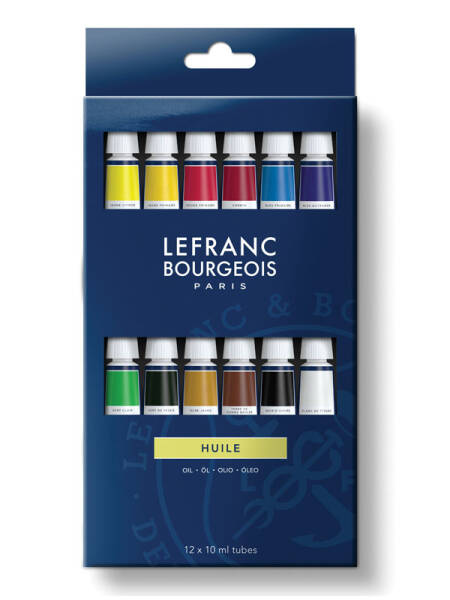 Set 12 x 10ml culori de ulei Lefranc & Bourgeois 810117