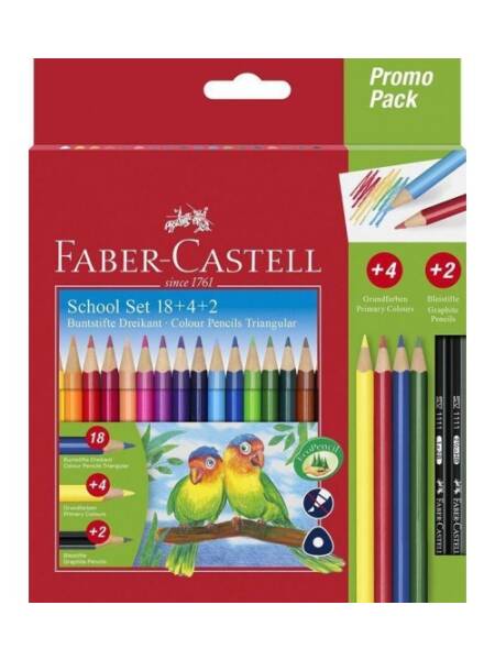 Set 18 + 4 + 2 creioane Faber Castell 201597