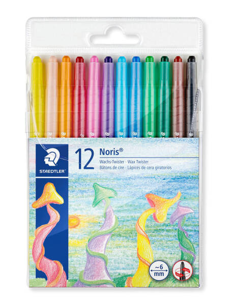 Set 12 creioane cerate Noris Twist Staedtler 221NWP12