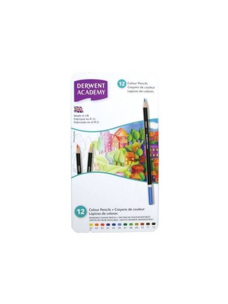 Set 12 creioane Derwent Academy Colour