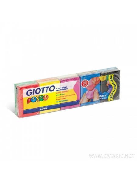 Set 10 x 50g plastiline Pongo Giotto 510800