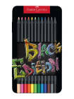 Set 12 creioane colorate Black Edition Faber Castell 116413