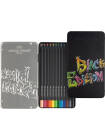 Set 12 creioane colorate Black Edition Faber Castell 116413
