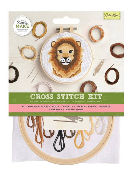 Kit de broderie Cute lion - leu Dp Craft DSM-106173