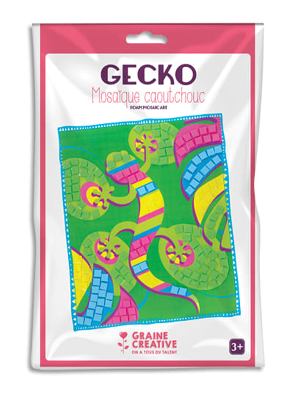 Kit mozaic din cauciuc moale Gecko Graine Creative 750609