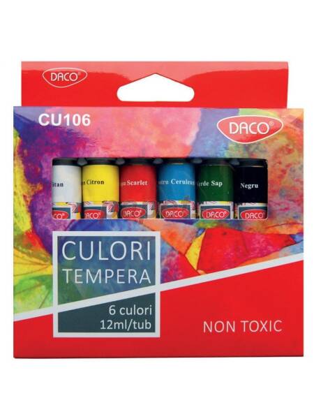 Set 6 culori tempera Daco CU106