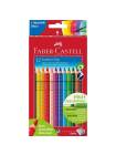 Set 12 creioane colorate acuarela Jumbo Faber Castell 110912