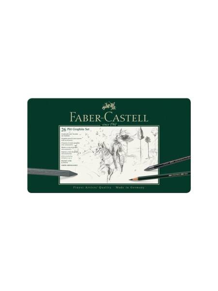 Set 26 creioane grafica Pitt Graphite Faber Castell, 112974