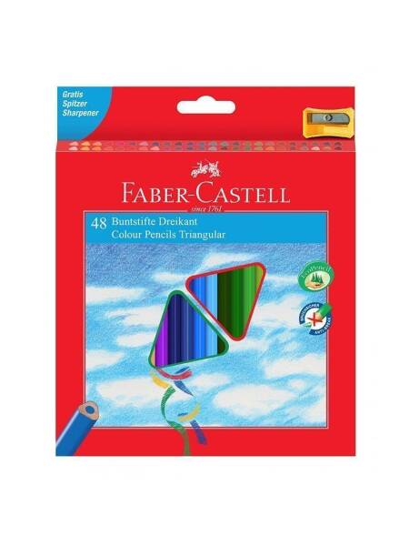 Set 48 creioane triunghiulare Faber Castell FC120548