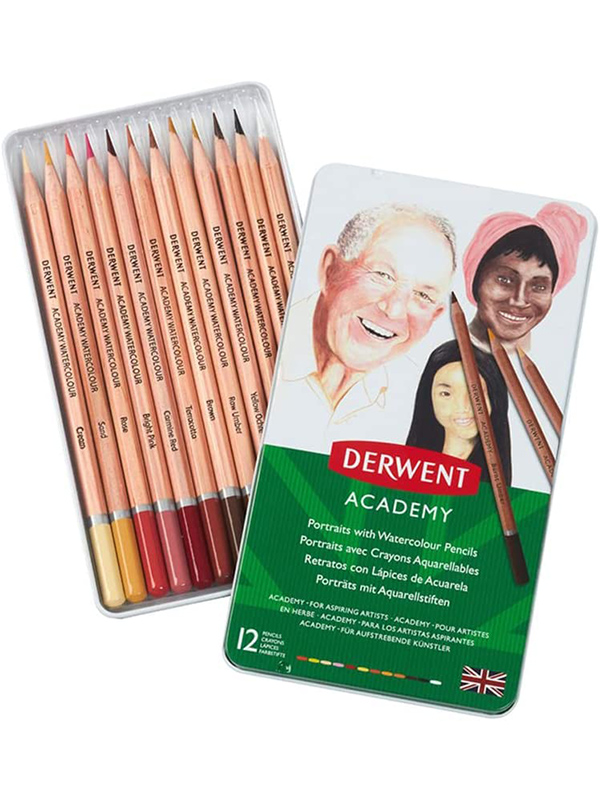 Set 12 creioane acurela Skintones Derwent Academy 2300386