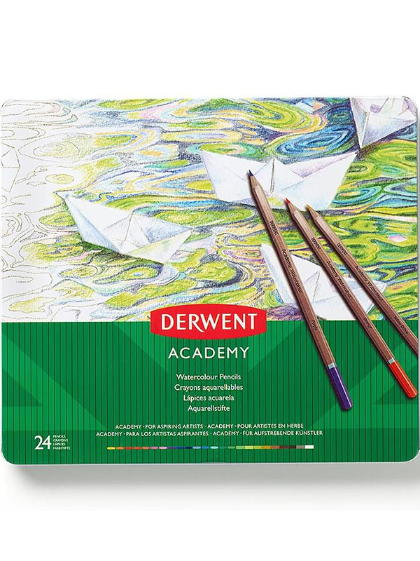 Set 24 creioane acuarela Derwent Academy 2301942