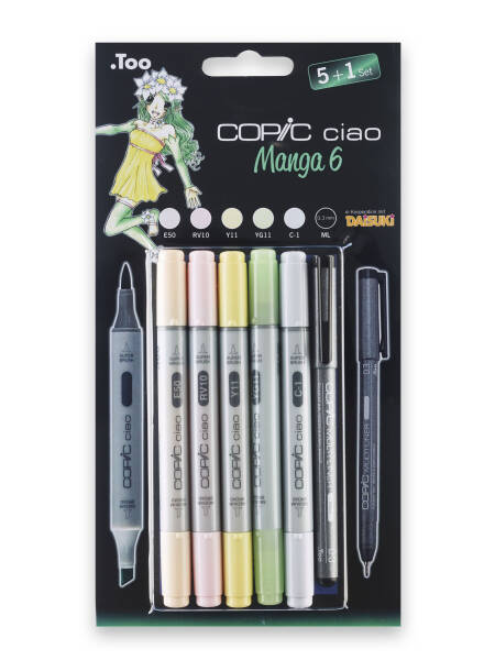 Set markere Copic Ciao 5 + 1 Manga 6 22075563