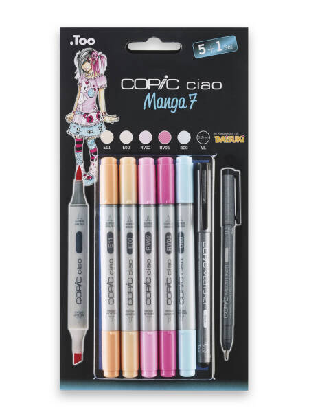 Set 5 + 1 markere Copic Ciao Manga 7 22075564
