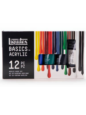 Culori acrilice set 12 x 22 ml Liquitex Basics 3699353