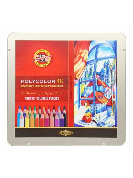 Set 48 creioane colorate Polycolor Koh-I-Noor 3826