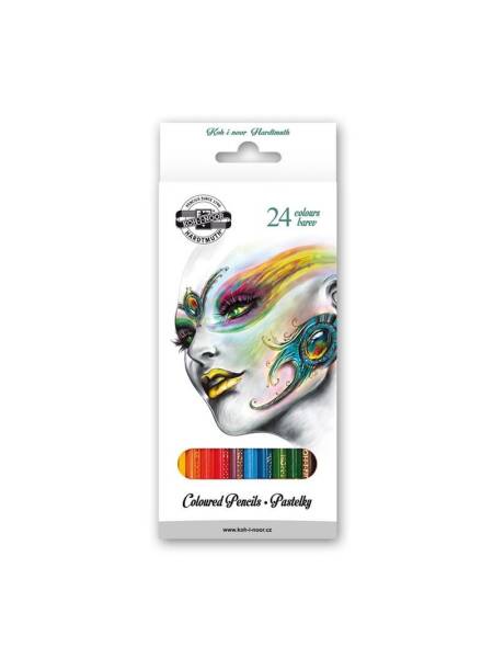Set 24 creioane colorate Fantasy Koh-I-Noor 3554