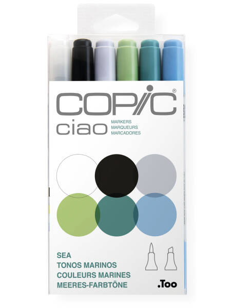 Set 6 markere Copic Ciao Sea Tones 22075669