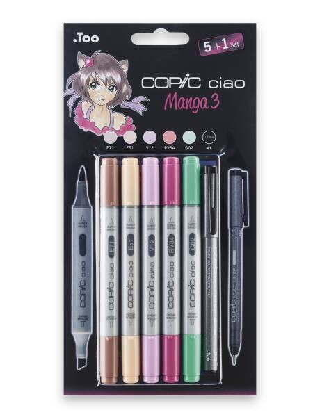 Set 5 + 1 markere Copic Ciao Manga 3 22075558