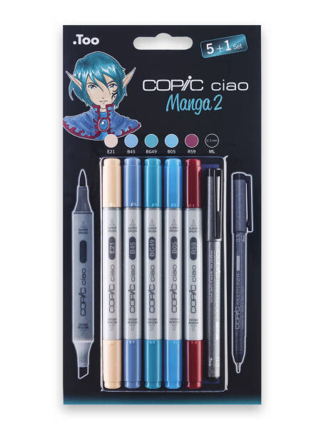 Set 5 + 1 markere Copic Ciao Manga 2 22075557