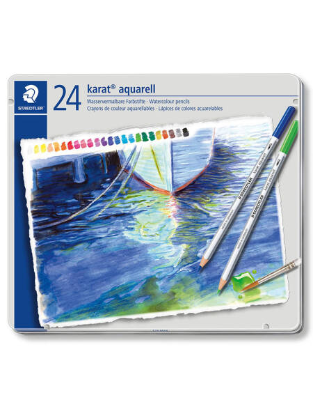 Set 24 creioane de acuarela Staedtler Karat Aquarell