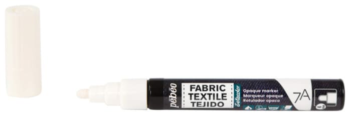 marker alb pentru textile